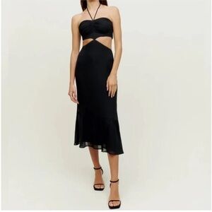 reformation ariyah satin dress Reformation Ariyah Satin Dress in Taupe